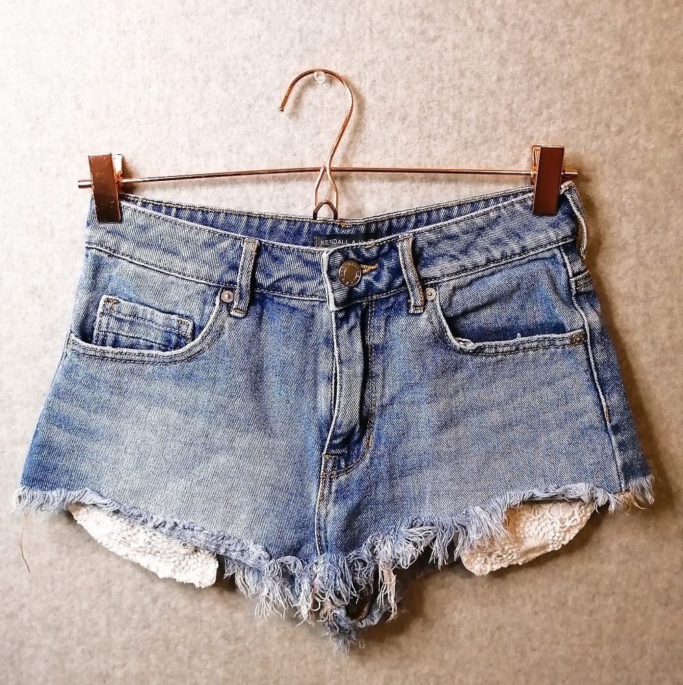 Kendall & Kylie Distressed Jean Shorts
